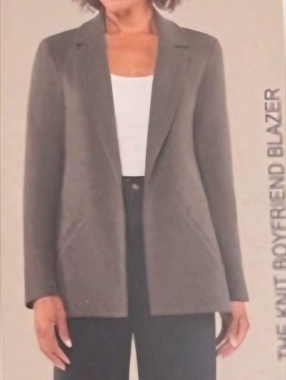 Matty M Women's Dark Brown Textured Blazer